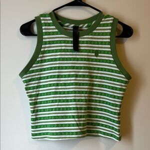 Chrome Hearts Matty Boy Green Striped Tank top